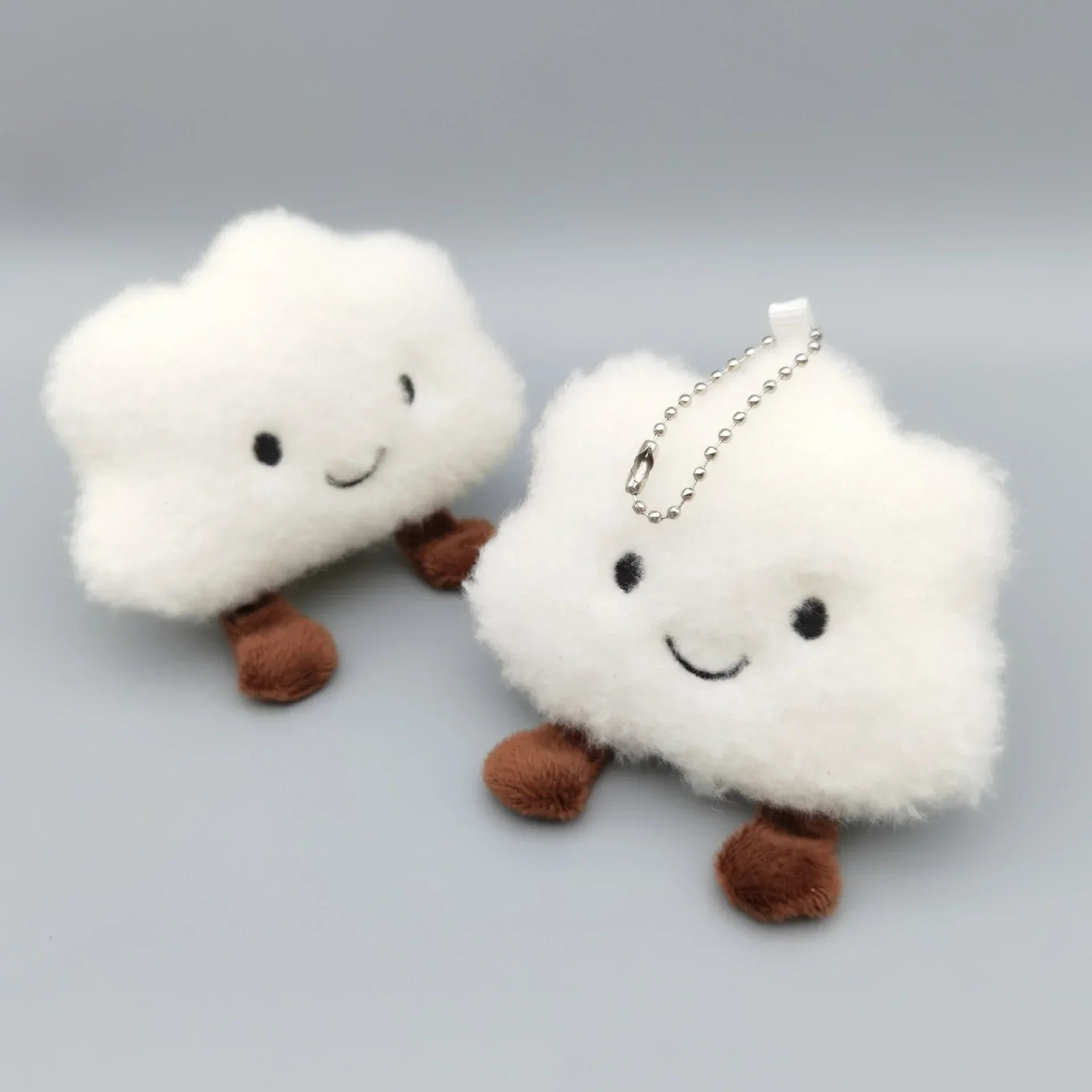 10Pcs/Set Lovely Plush White Cloud Keychain Pendant Toys Wholesale Price Beauty World Shop