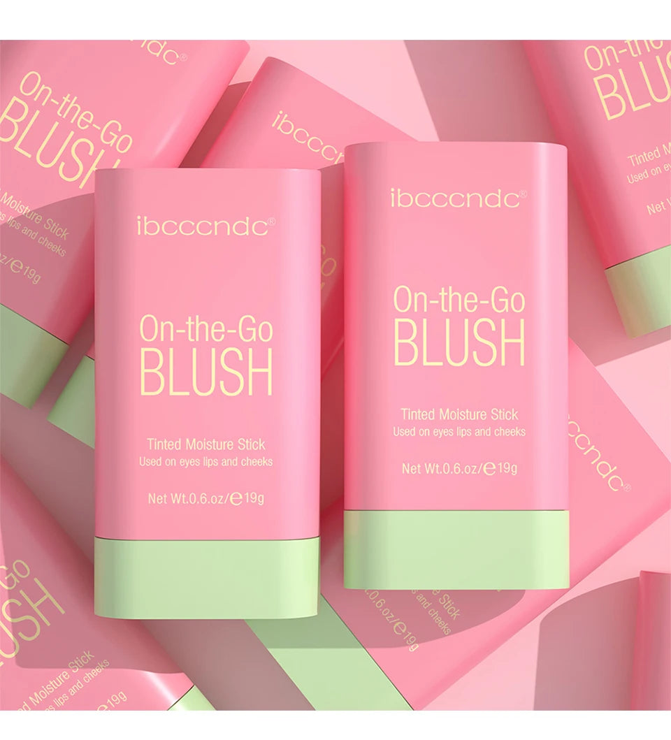 Make Up Functional Blush Stick Easy Color Rouge Blusher Cream Waterproof High Color Rendering Brightening Skin Tone Hot Beauty World Shop