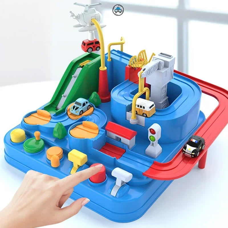 Racing Rail Car Model Educational Toys Children Track Adventure Game Brain Mechanical Interactive Train Animals Space Rocket Toy Beauty Fashion