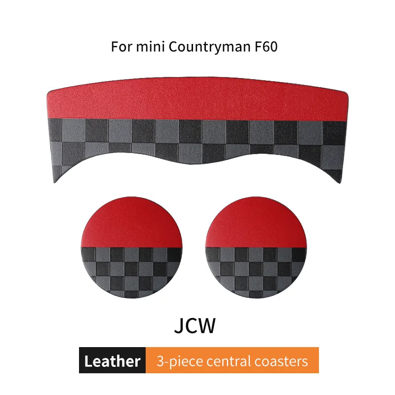 Union Jack Coffee Cushion Storage Groove Protect Coaster Car Cup Anti Slip Pad Mat For MINI Cooper F55 F56 F54 F60 Accessories Beauty World Shop