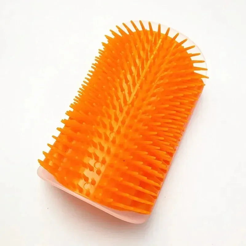 Cat Corner Brush Comb Massager for Cat Arch Plastic Scratcher Remove Hair Comb Grooming with Catnip Cat Self Cleaning Cat Supply Beauty World Shop