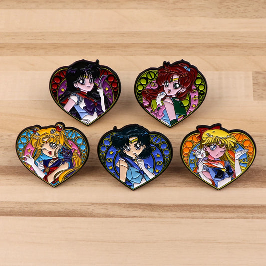 Manga Enamel Pin Anime Characters Badges on Backpack Brooches for Women Men Lapel Pins Cosplay Accessories Toys Gifts Beauty World Shop