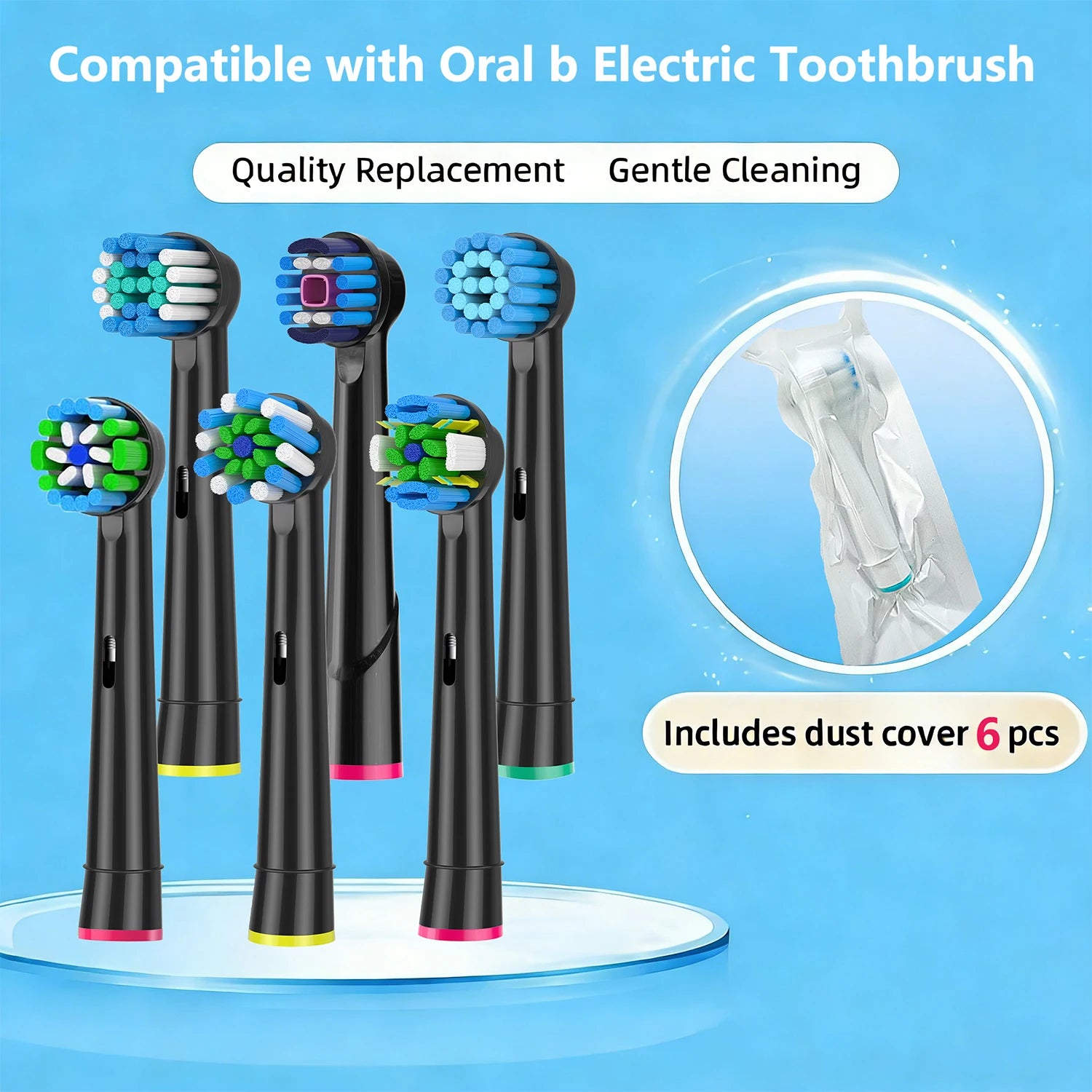 4-12pcs Replacement Brush Heads For Oral-B Electric Toothbrush Advance Power/Vitality Precision Clean/Pro Health/Triumph/3D Exce Beauty World Shop