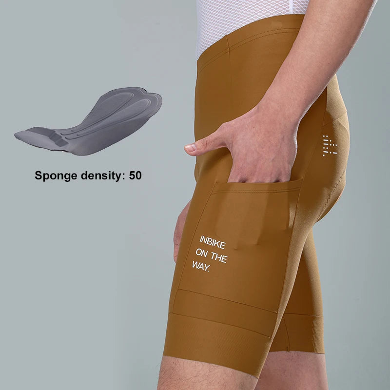 INBIKE Pro Summer Men's Cycling Shorts Bicycle Pants Shock-absorbing Cycling Clothing Mountain Road Bike Tousers With pocket Beauty World Shop