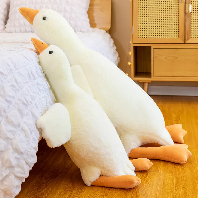 Hot 50/90/130CM Funny Goose Plush Stuffed Soft Duck Sleeping Pillow Sofa Cushion Kids Girlfriend Birthday Gift Toy Beauty World Shop