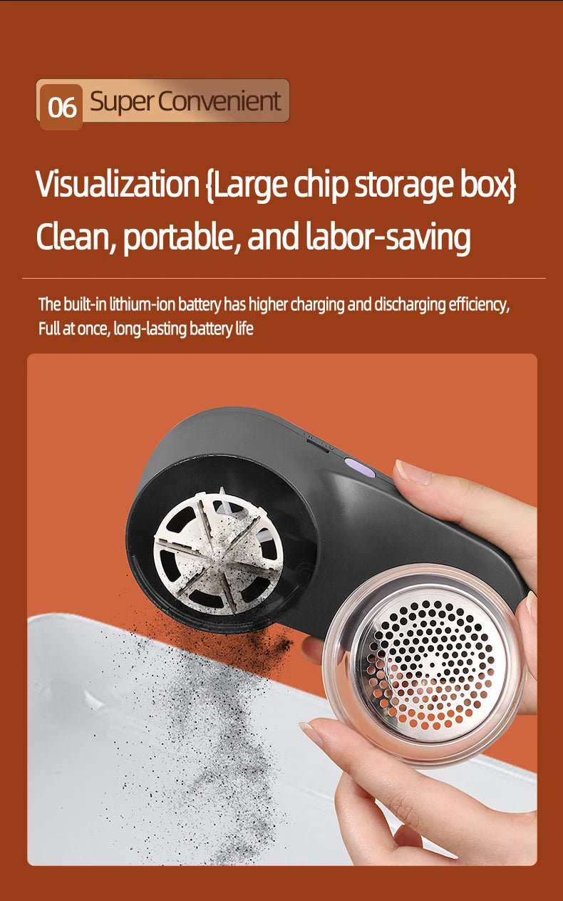 Portable Hair Ball Trimmer Home Clothes Shaving Machine Pill Removal Tool Shaver Lint Remover For Sweater USB Rechargeable Beauty World Shop