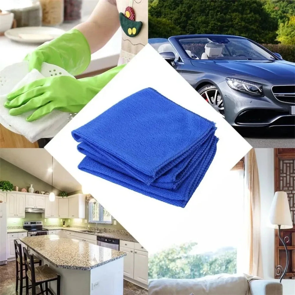 1-20Pcs Microfiber Towels Car Wash Drying Cloth Towel Household Cleaning Cloths Auto Detailing Polishing Cloth Home Clean Tools Beauty World Shop