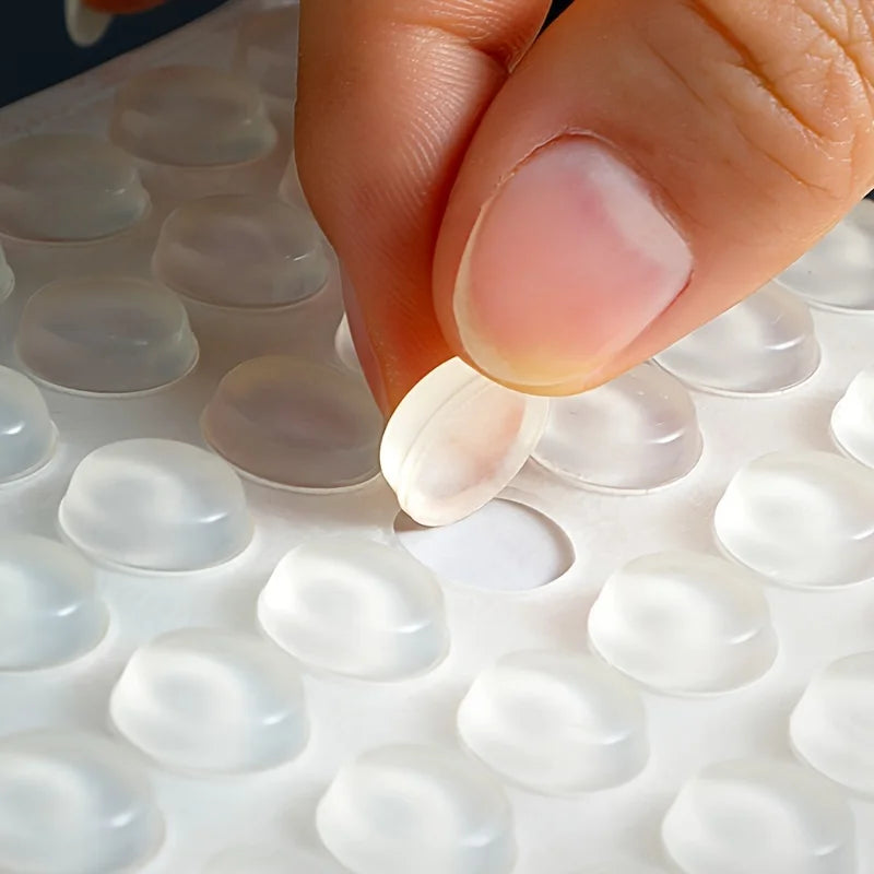 100Pcs Soft Silicone Rubber Anti Slip Bumpers Feet Pads Damper Buffer Cabinet Bumpers Silicone Furniture Pads Drawer Door Pad Beauty World Shop