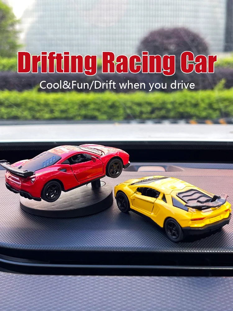 Drifting Car Model dashboard Swing Moving cool sports racing ornaments dash interior accessories decor items fun decorations men Beauty World Shop