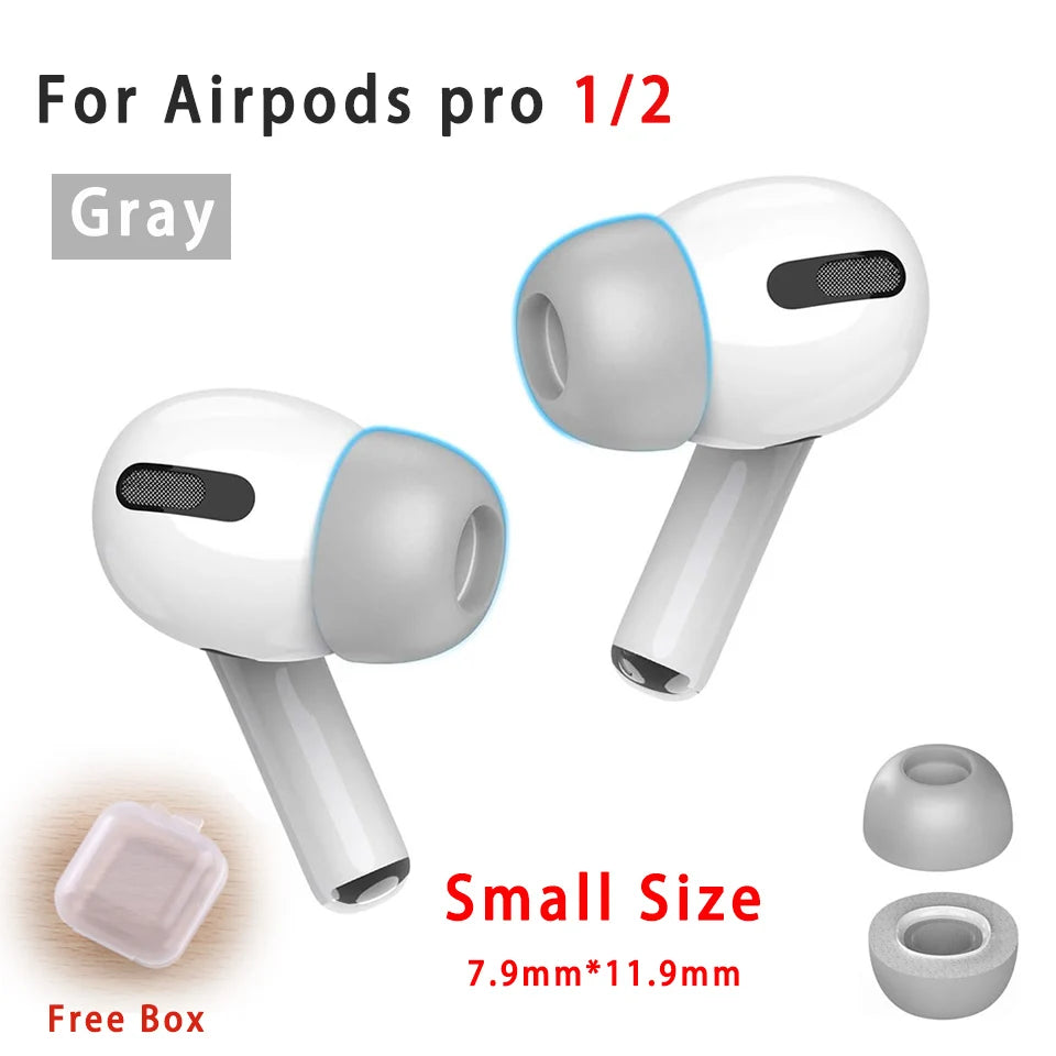 For Airpods Pro 2 Memory Foam Tips Eartips Cover S M L Size For Apple Air Pod Pods Pro 1 Ear Tips Anti Noise Ear Plugs Earbud