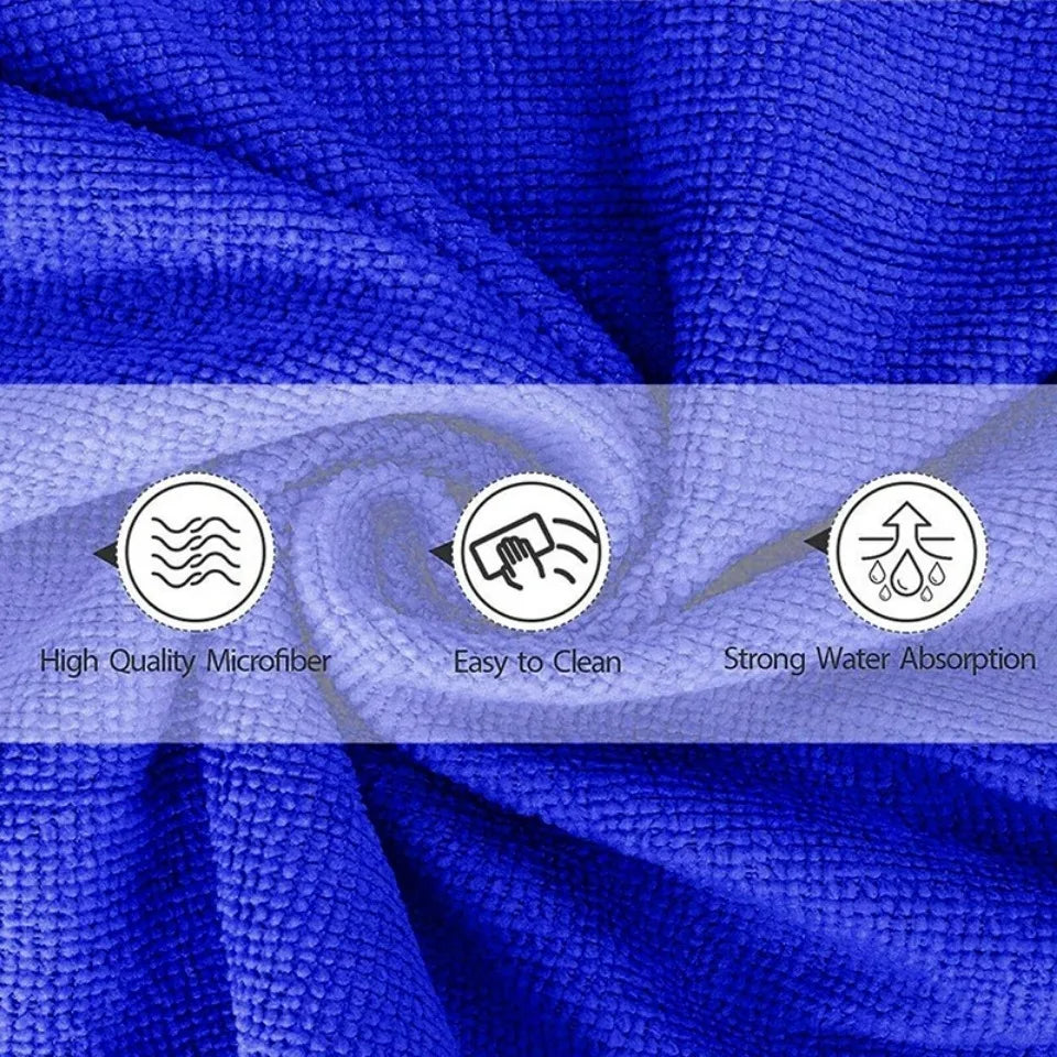 1-20Pcs Microfiber Towels Car Wash Drying Cloth Towel Household Cleaning Cloths Auto Detailing Polishing Cloth Home Clean Tools Beauty World Shop