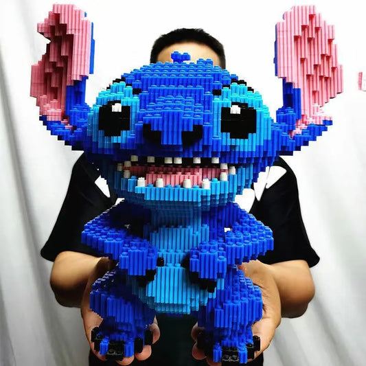 Herocross Disney Building Block Stitch Giant Stitzer Assembly Toy Children's Birthday Gift Puzzle Desktop Decoration Beauty World Shop