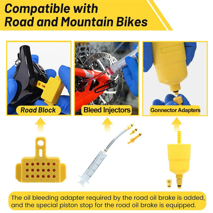 60～120ML Bicycle Brake Oil Bleed Kit Tools For SHIMANO,TEKTRO,Avid,Series MTB Road Bike Brake Repair Tool Beauty World Shop