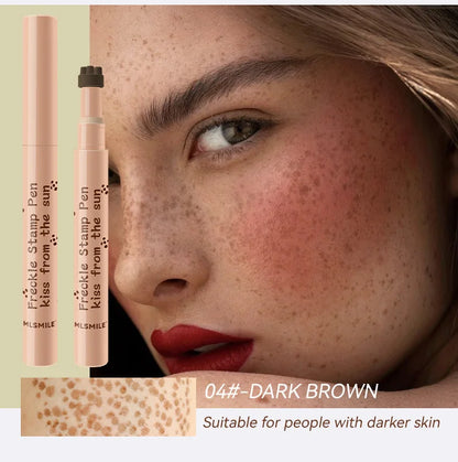 Waterproof Freckle Pen Natural Lifelike Fake Freckles Pen for Lasting Look Dot Spot Pen Makeup for Women Makep Light/Dark Brown Beauty World Shop
