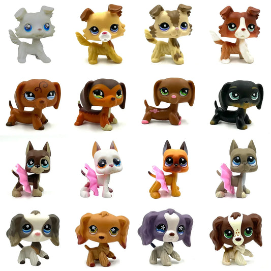 Rare pet shop bobble head Toy cute great dane collie dachshund dog spaniel puppy pets for kids Beauty World Shop