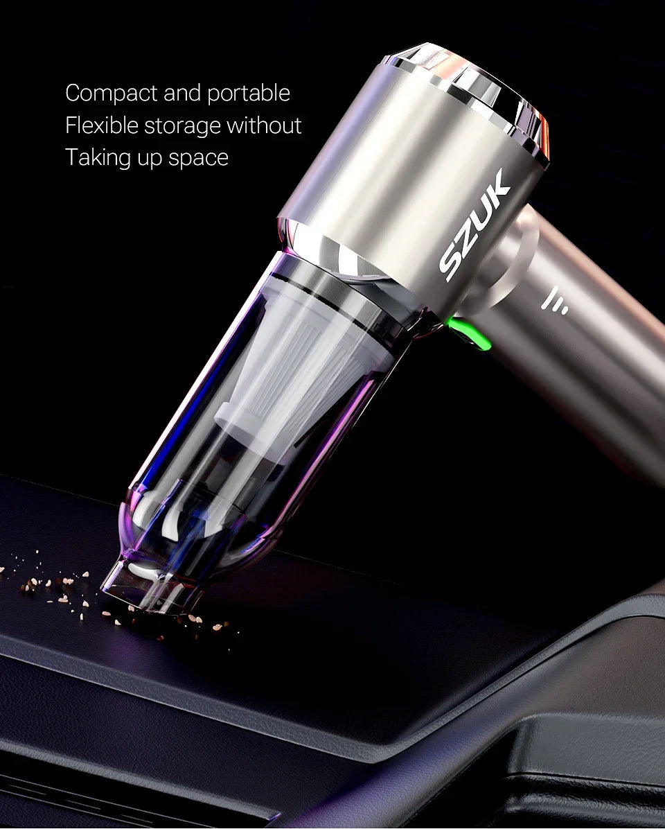 SZUK 985000Pa Car Vacuum Cleaner Portable Handheld Wireless Strong Suction Car Cleaner Cleaning Machine Mini Vacuum Cleaner Beauty World Shop