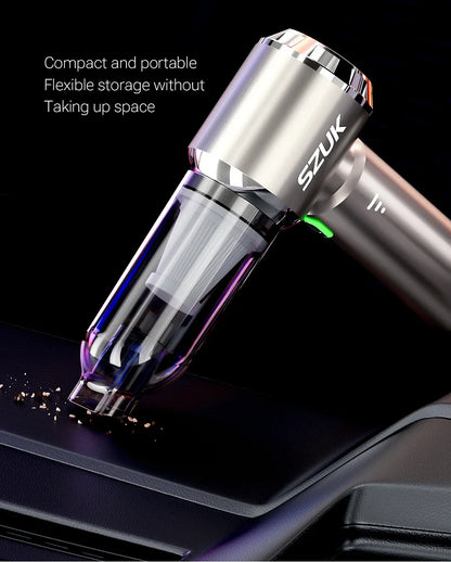 SZUK 985000Pa Car Vacuum Cleaner Portable Handheld Wireless Strong Suction Car Cleaner Cleaning Machine Mini Vacuum Cleaner Beauty World Shop