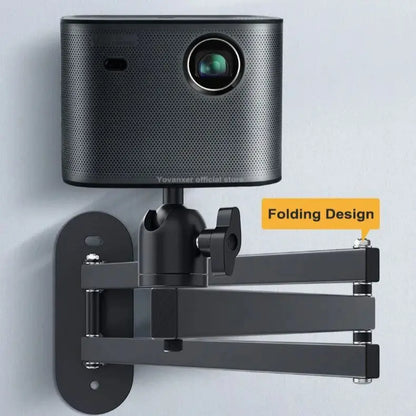 Foldable Wall Mount Projector Bracket Aluminum Alloy Retractable Durable Devices Holder for Home Bedside Hotel Office Beauty World Shop