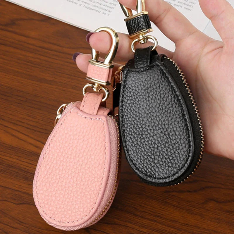 1PCS Leather Zipper Key Wallet Keychain Multifunctional Mini Purse Key Holder Case Beauty World Shop