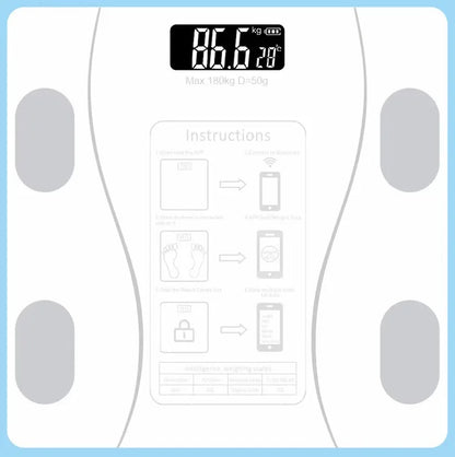 Body Fat Scale Smart Wireless Digital Bathroom Weight Scale Body Composition Analyzer With Smartphone App Bluetooth-compatible Beauty World Shop