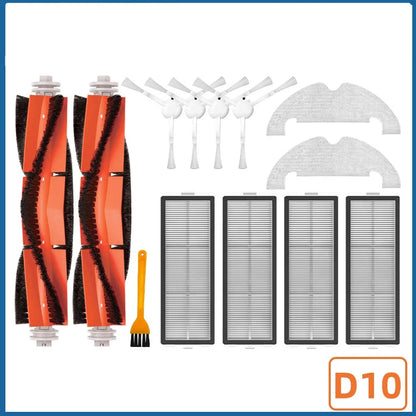 Accessories Dreame Bot D10 Plus RLS3D Robot Vacuum Cleaner Hepa Filter Mop Main Side Brush Dust Bag Replacement Parts