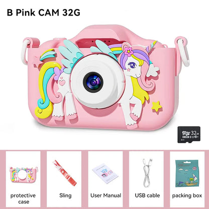 Christmas Children Camera HD 1080P Toddler Digital Video Camera 2.0inch Kids Camera with Silicone Cases Toys for Christmas Gifts Beauty Fashion