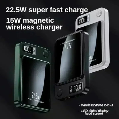 Lenovo Magnetic Wireless Power Bank 500000mAh PD22.5W Large Capacity Fast Charging External Battery For iPhone Huawei Samsung Beauty World Shop