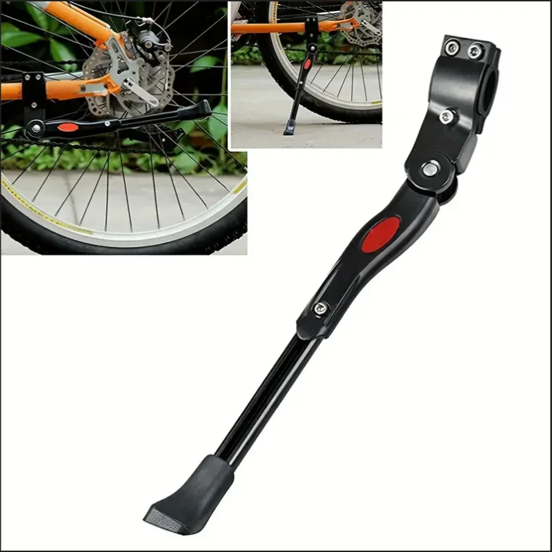 Aluminum Alloy Kickstand, Bicycle Rear Bracket Adjustable Length, MTB 26 Inch Bicycle Side Support Beauty World Shop