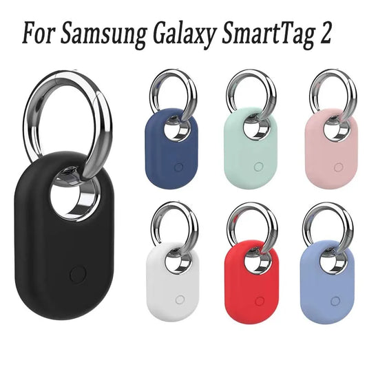 For Samsung Galaxy SmartTag 2 Protective Case Keychain Anti-Scratch,Lanyard Hole for Easy Portability and Anti-Loss Beauty World Shop