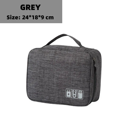 Travel Electronic Digital Storgage Bag Multi-Function Earphone Data Cable Charger Accessory Bag Multi-Layer Power Hard Disk Prot Beauty World Shop
