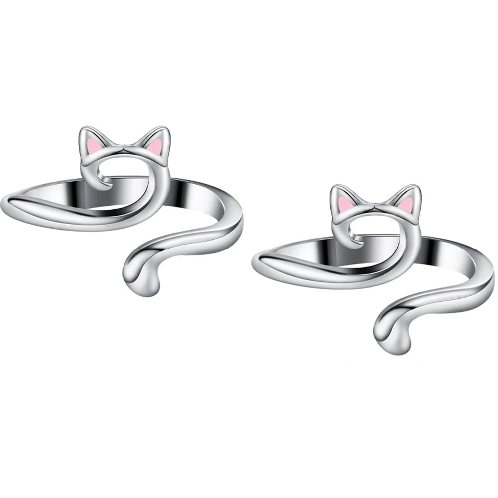 2pcs Adjustable Knitting Crochet Loop Ring Knittied Yarn Guide Finger Faster Holder Thimble Crocheters Thread Ring Sewing Tools Beauty World Shop