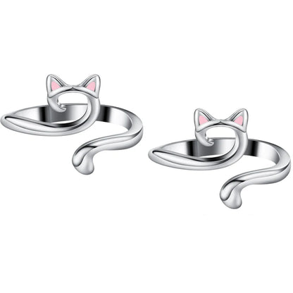 2pcs Adjustable Knitting Crochet Loop Ring Knittied Yarn Guide Finger Faster Holder Thimble Crocheters Thread Ring Sewing Tools Beauty World Shop