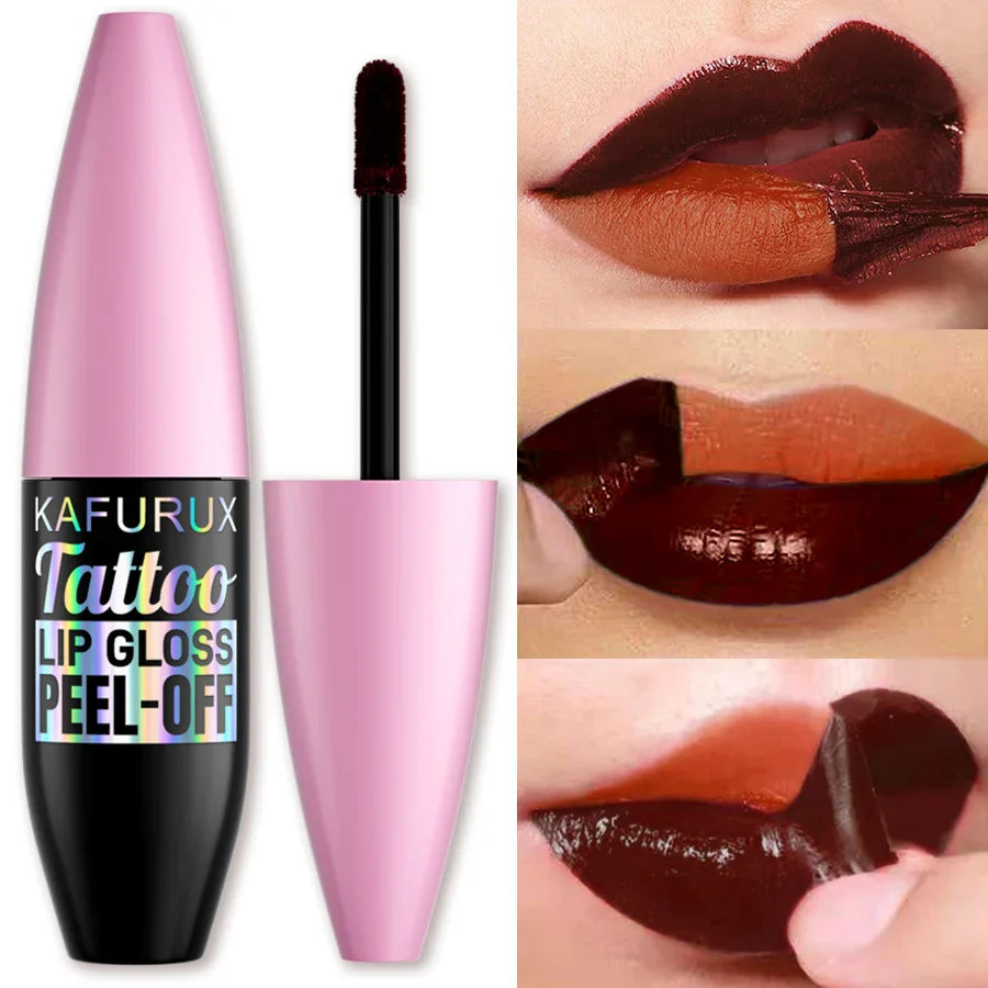 7 Colors Blading Lip Gloss Peel Long Lasting Waterproof Liquid Lipstick Pink Lip Glaze Transfer Resistant Lip Tint Makeup Gifts Beauty Trend Shop