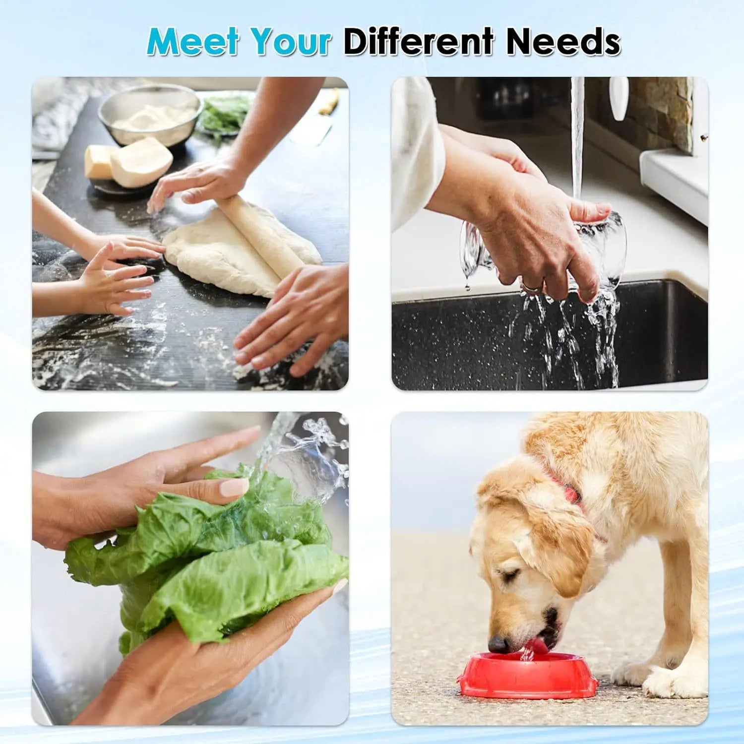 HOMEFISH Stainless Steel Faucet Tap Water Filter Purifier System, NSF Certified Reduces Lead, Chlorine & Bad Taste Kitchen Beauty World Shop