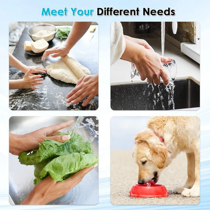 HOMEFISH Stainless Steel Faucet Tap Water Filter Purifier System, NSF Certified Reduces Lead, Chlorine & Bad Taste Kitchen Beauty World Shop