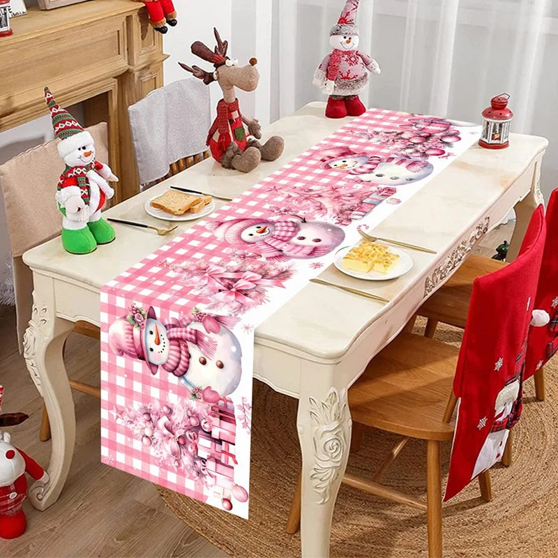 Christmas Table Runner Merry Christmas Decoration For Home Xmas Table Decor 2025 Navidad Notal Noel Ornament Happy New Year 2026 Beauty World Shop