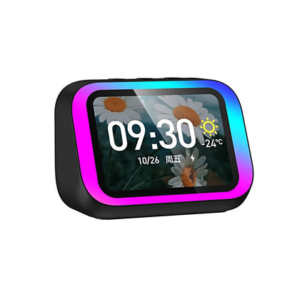 TF26 Pro Smart Speaker with RGB Lights Bluetooth Music Stories Player Home Voice Assistant Alarm Clock For Bedroom Living Room