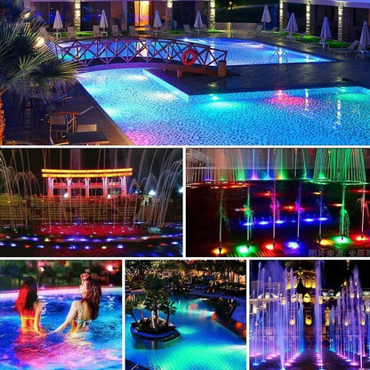 USB Pool Lights Rechargeable Submersible LED Lights with Remote RF IP68 Underwater Waterproof Pond Light for Inground Pool Decor Beauty World Shop