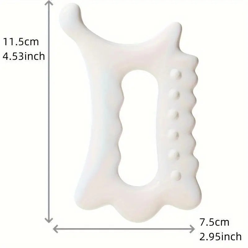 Ergonomic Versatile Handheld Gua Sha Board for Face & Body - Non-Ceramic, Gua Sha Massage Tool, Relaxation and Beauty Massager Beauty World Shop