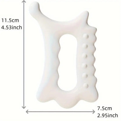 Ergonomic Versatile Handheld Gua Sha Board for Face & Body - Non-Ceramic, Gua Sha Massage Tool, Relaxation and Beauty Massager Beauty World Shop