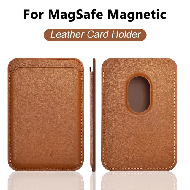 For Magsafe Leather Magnetic Wallet Case For iPhone 14 12 15 13 Pro Max Magnetic Card Bag Cover Samsung S23 S22 Ultra Accessory Beauty World Shop