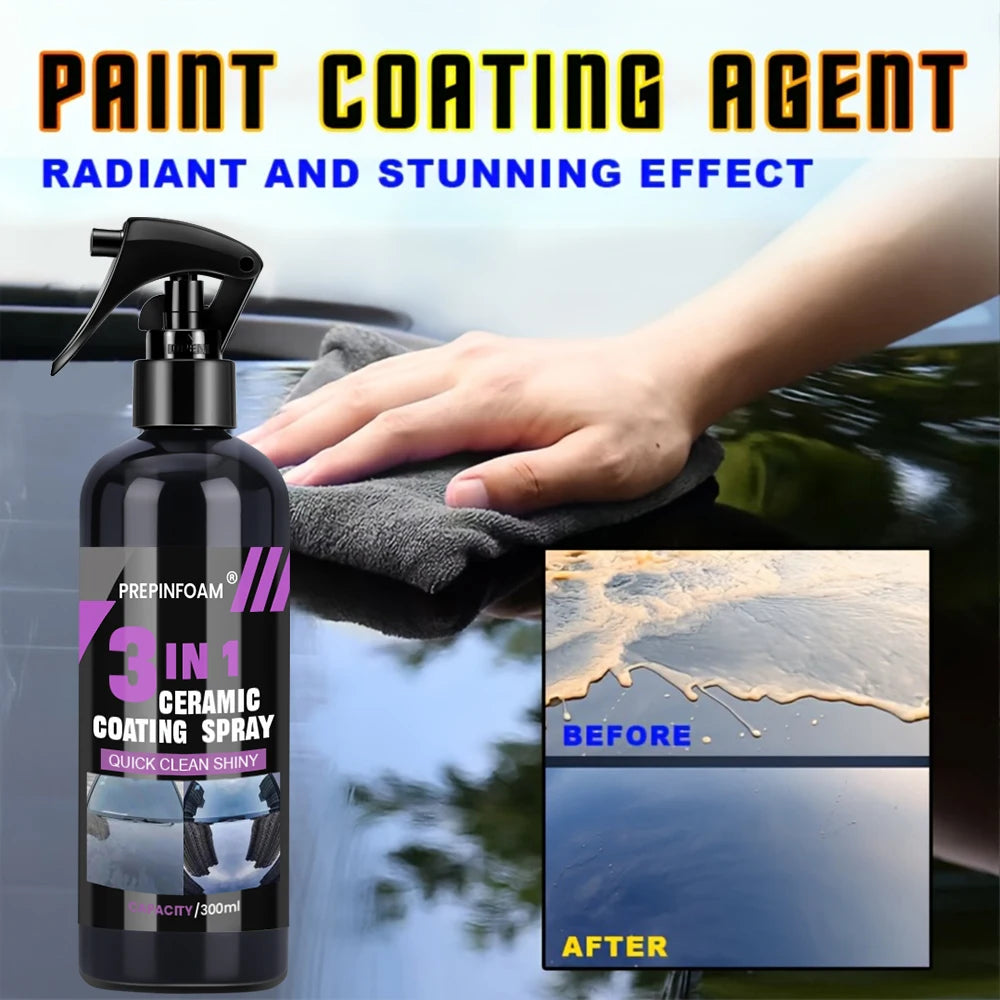 3 in 1 Car Ceramic Nano Coating Liquid Coatin Nano Crystal Hydrophobic Layer Polishing Paint Coating Agent Polish Nanos Coatings Beauty World Shop