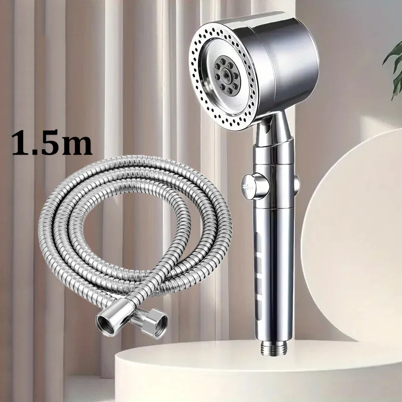 New High Pressure Water Saving Filter Shower Head 5 Modes Handheld Shower Head One Button Stop Bathroom Accessories Set Beauty World Shop