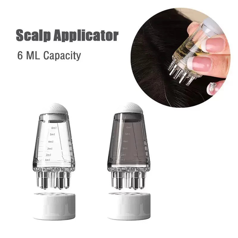 Scalp Applicator Hair Regrowth & Styling Solution Guide Comb Hexagon Head Oil Roller Ball Massage Comb Massage Relaxation Tools Beauty World Shop