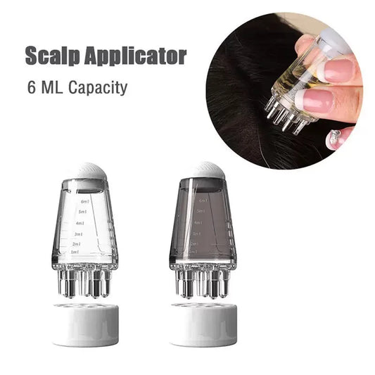 Scalp Applicator Hair Regrowth & Styling Solution Guide Comb Hexagon Head Oil Roller Ball Massage Comb Massage Relaxation Tools Beauty World Shop