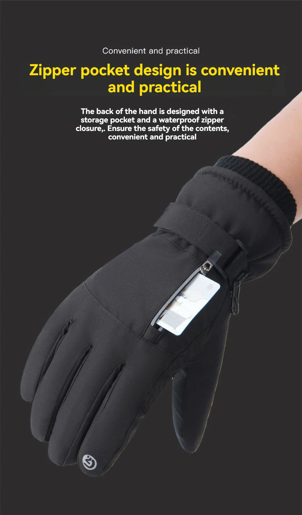 GTUBIKE Waterproof Men’s Women’s Winter Cycling Gloves Thermal Touchscreen Ski Gloves for Running Outdoor Sports Gloves Beauty World Shop