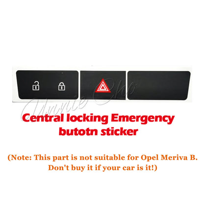 For Opel Astra J Button Sticker Climate Radio Panel Repair For Vauxhall Astra J GTC Car Accessories Refinishing Meriva B Switch Beauty World Shop