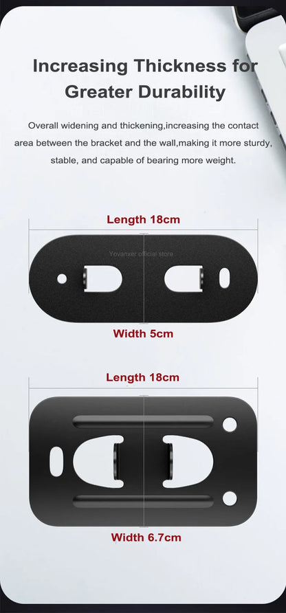 Foldable Wall Mount Projector Bracket Aluminum Alloy Retractable Durable Devices Holder for Home Bedside Hotel Office Beauty World Shop