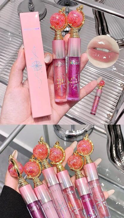 MAGIC CASA Shimmering Lip Gloss — Hydrating and Moisturizing, Mirror Finish, Plumping Glass-Like Lips Beauty Trend Shop