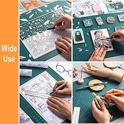A3 A4 A5 PVC Cutting Mat Workbench Patchwork Cut Pad Sewing Manual DIY Knife Engraving Leather Cutting Board Side Underlay Beauty World Shop